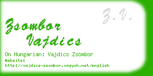 zsombor vajdics business card